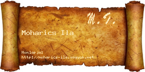 Moharics Ila névjegykártya
